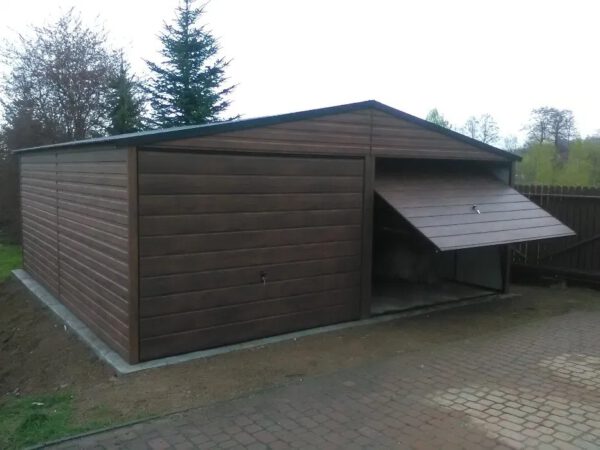 garaż 5m x 6m drewnopodobny