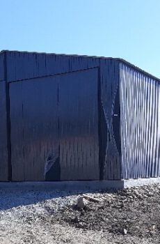 Garaż blaszany 7x10m wjazd 3m