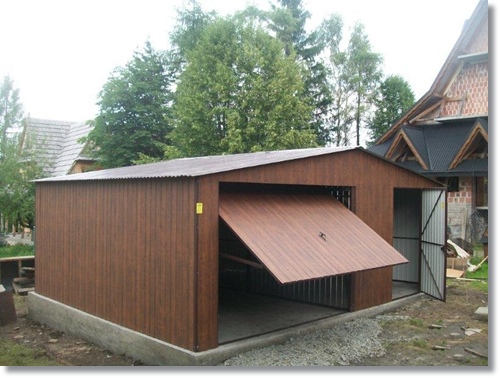 Nowoczesny garaż drewnopodobny 4 m x 6m śląskie