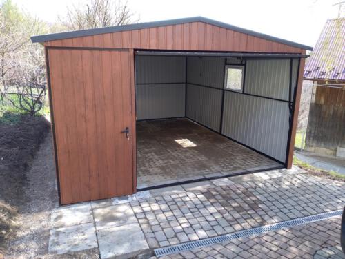 Garaż  drewnopodobny 5m x 3,5m 