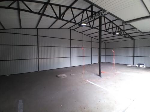 garaże blaszane realizacja 