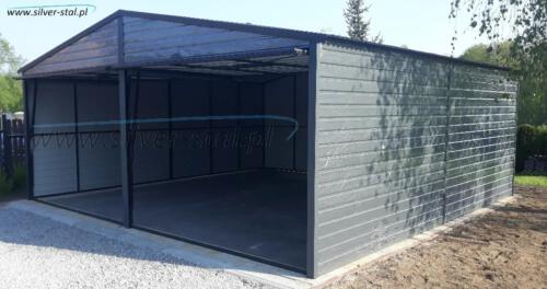 Garaż blaszany 6m x 6m dach dwuspadowy małopolskie