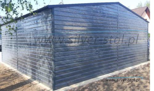 Garaż blaszany 6m x 6m dach dwuspadowy śląskie