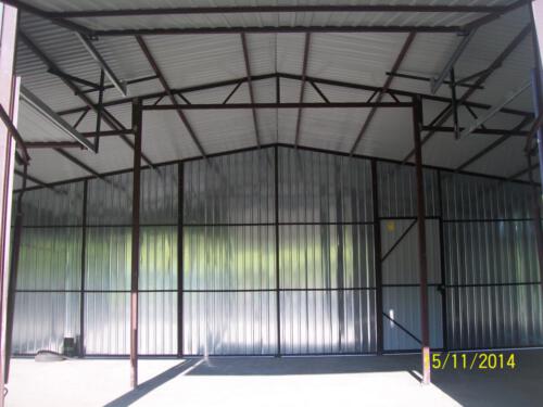 garaż 3 stanowiskowy 6,5m x 9m dach dwuspadowy 