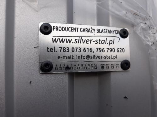 Garaż blaszany 10m x 5m dach dwuspadowy śląskie