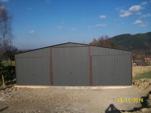 garaż blaszany 6,5m x 9m małopolskie
