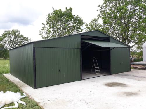 garaże blaszane realizacja 