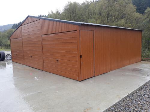 garaże blaszane realizacja 