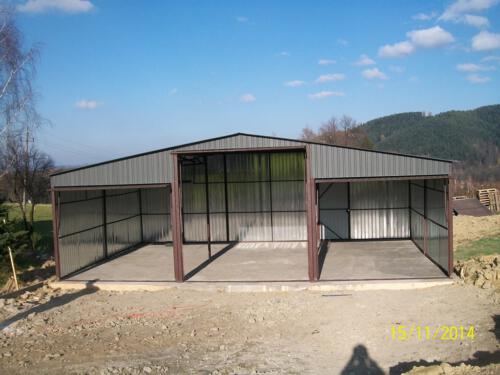 garaże blaszane realizacja 