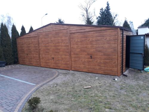 garaże blaszane realizacja 