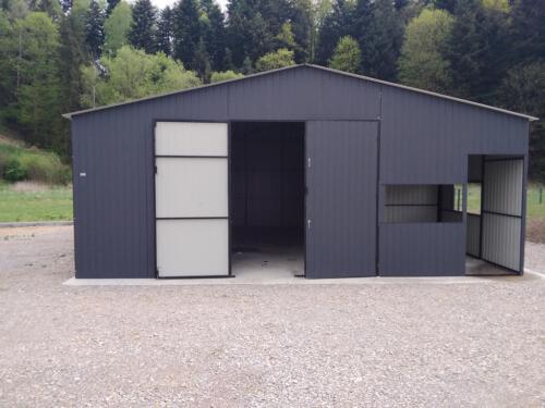 garaże blaszane realizacja 