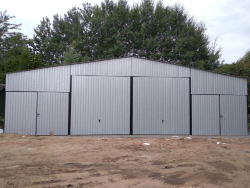 garaże blaszane realizacja 