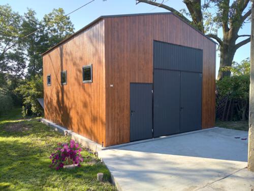 garaże blaszane realizacja 