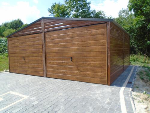 garaże blaszane realizacja 