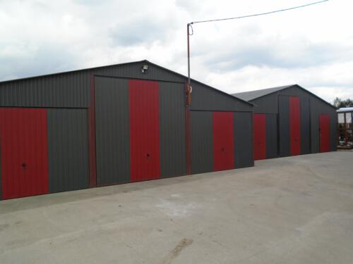 garaże blaszane realizacja 