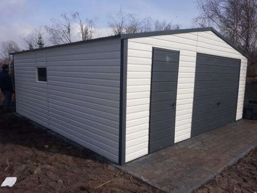 garaże blaszane realizacja 