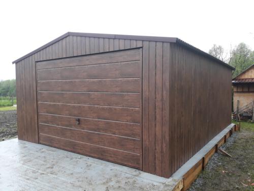 garaże blaszane realizacja 