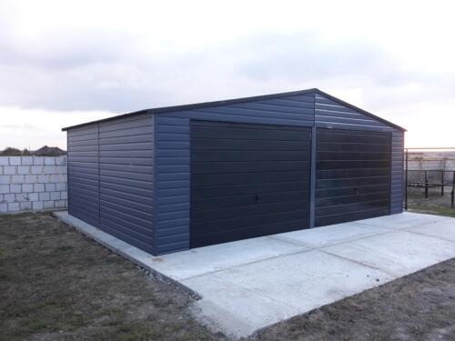 garaże blaszane realizacja 