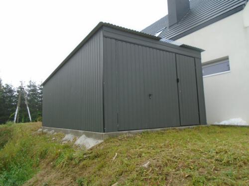 garaże blaszane realizacja 