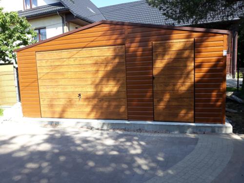 garaże blaszane realizacja 