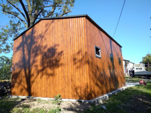 garaże blaszane realizacja 