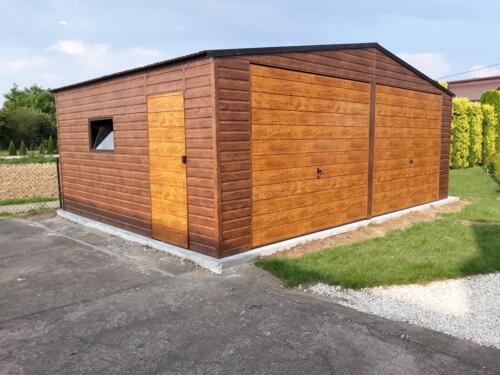 garaże blaszane realizacja 