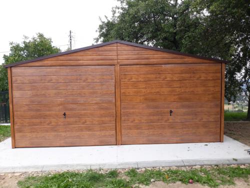 garaże blaszane realizacja 