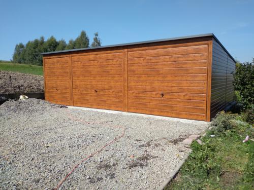 garaże blaszane realizacja 