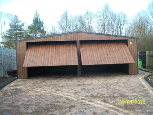 garaże blaszane realizacja 