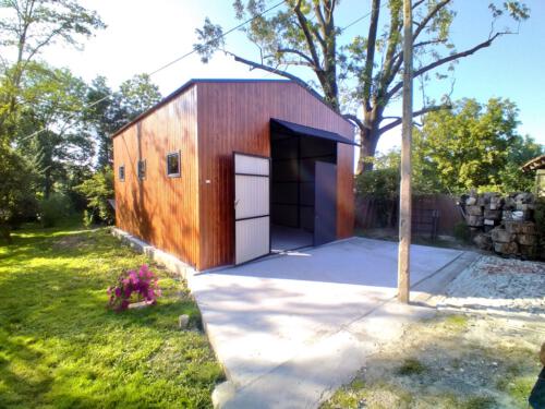 garaże blaszane realizacja 