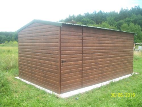 garaże blaszane realizacja 