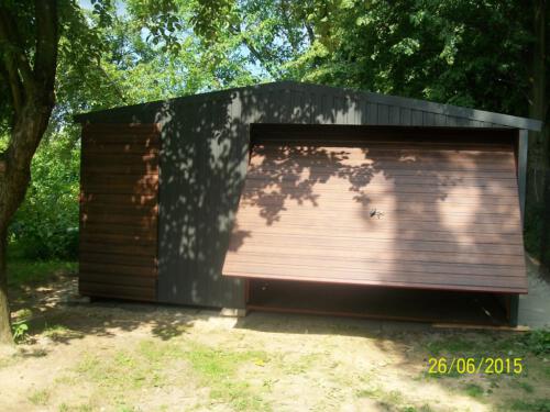 garaże blaszane realizacja 